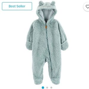 Carter’s Hooded Light Blue Bear Pram